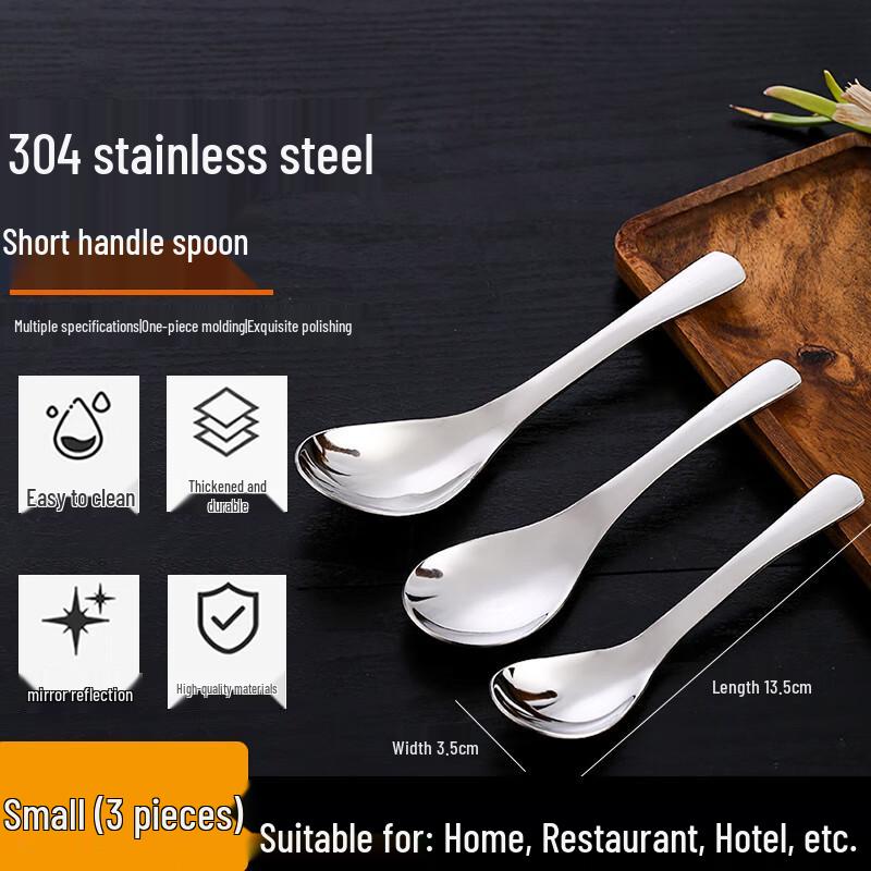 Homeglen 304 Stainless Steel Deep Soup Spoons