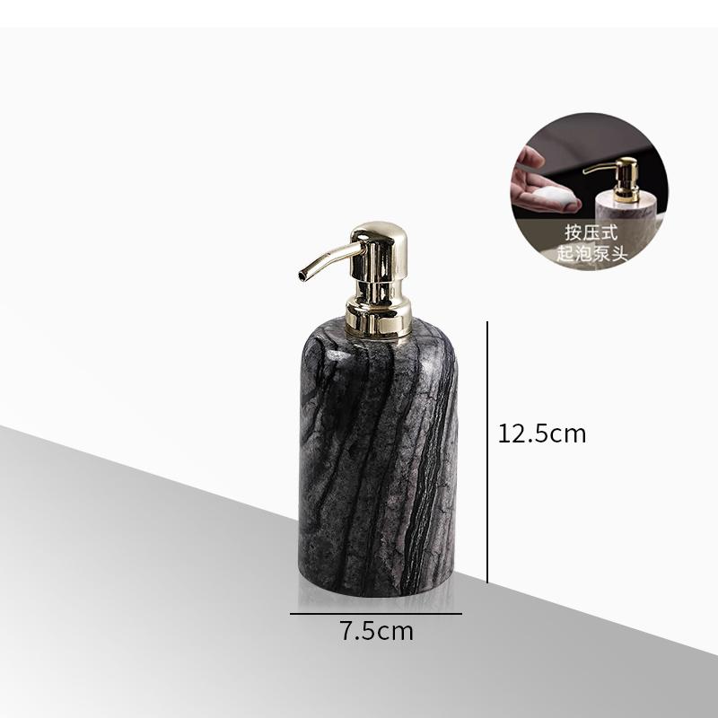 Creative Square Marble Lotion Bottle Hotel Bathroom Shampoo Refill Bottle Household Shower Gel Soap Dispenser Bathroom Accessory