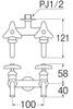 SANEI (Sanei) [Two-Port Home Faucet with Feed Washer, Cold Climate Specification] Nominal 13 with POS, JF13AK-13