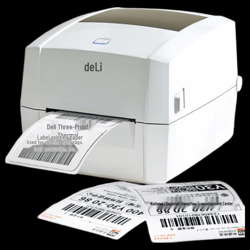 Deli DL-888D High-Speed Thermal Label Printer CN plug (adapter included)