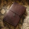 Vintage Full Grain Leather Planner Diary Notebook with Loose Leaf Pages A5 Size Sewing Bound Gift