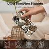Leopard Print Heart-shaped Phone Case Suitable for iPhone 17 16 15 14 13 12 11 Pro/Max/Plus Anti Drop TUP Frosted Soft Case