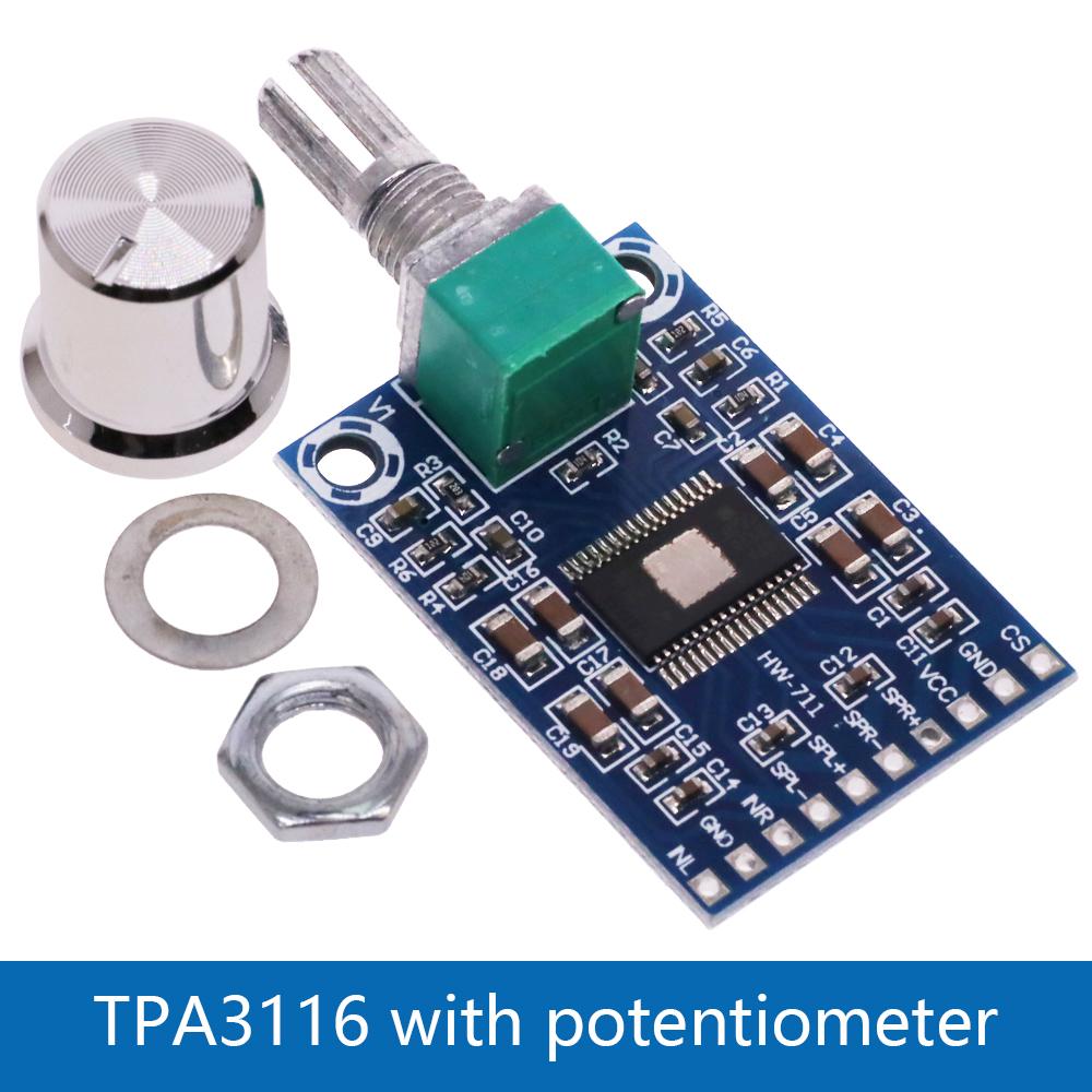DC 12V-24V 2x50W Dual Channel Mini Digital D Class 50W+50W TPA3116D2 TPA3116 XH-M562 Power Amplifier Board