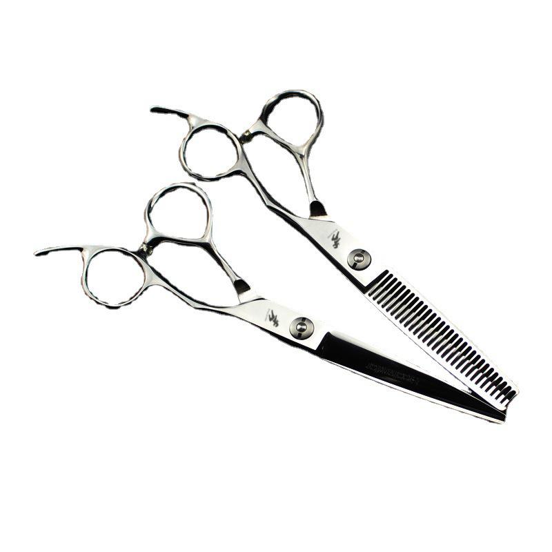 XMQ-01 Hairdressing Scissors Set: Straight & Thinning Shears with Comb Scraper