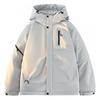 Mens Winter Puffer Jacket With 90% White Duck Down Fill Hooded Loose Fit Warm Coat Cold Weather