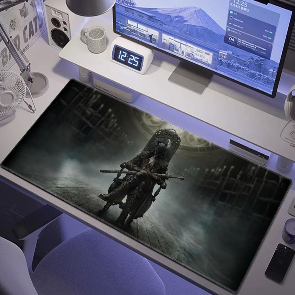 Игровой коврик для мыши Bloodborne Аниме Коврик для клавиатуры Геймерский Защитный коврик для игрового стола Ноутбуки Большой коврик для мыши Мультяшный XXL Коврик для стола 800x400x2mm