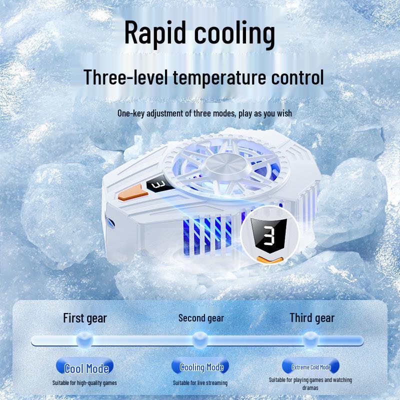 Mobile Phone Cooling Clip: Semiconductor Refrigeration, Rechargeable, Perfect for Gaming (PUBG, King of Glory)