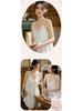 Court Style Lace Camisole Nightgown with Bra Pads - Sexy Cotton Long Sleep Dress for Women