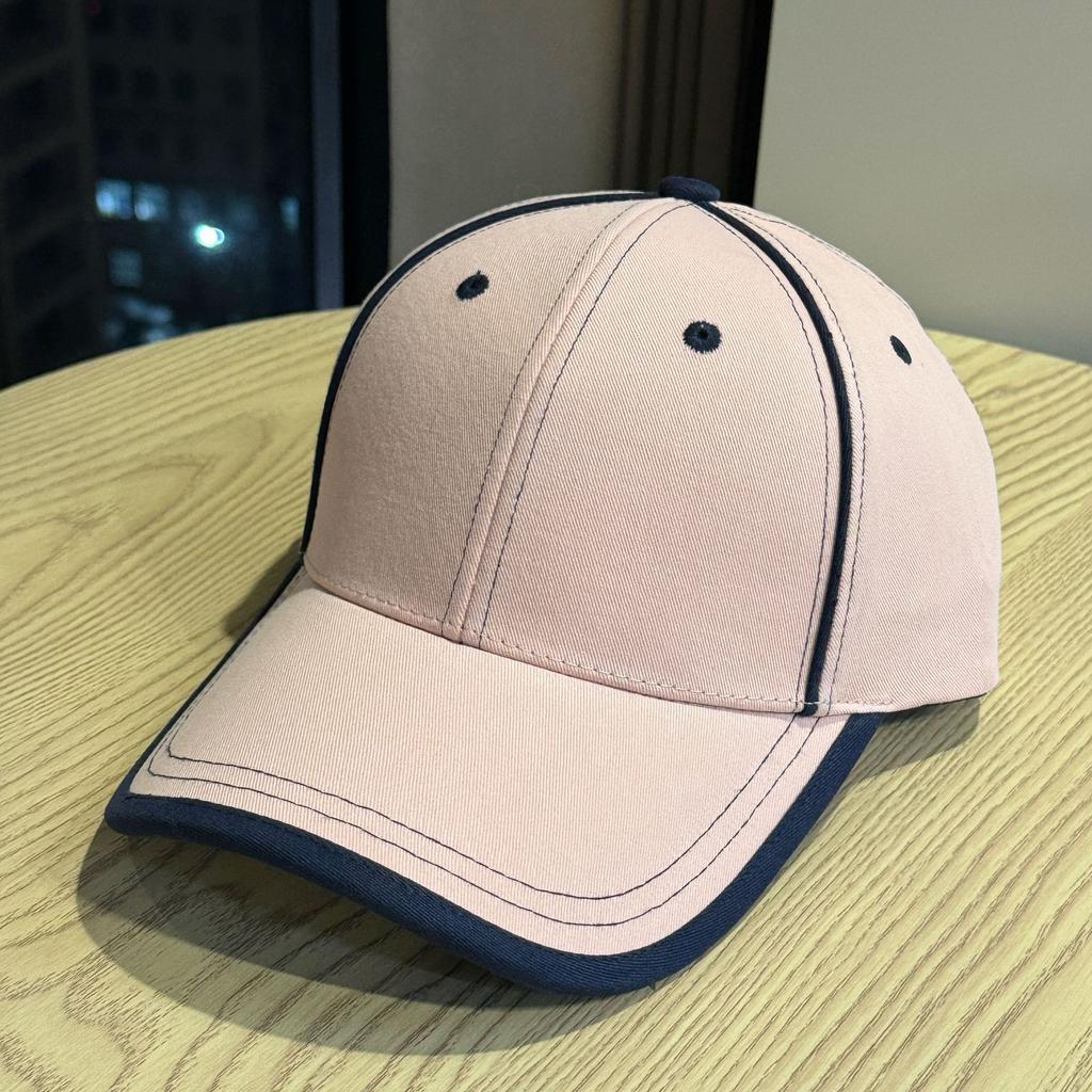 New stylish plain brimmed baseball cap with wide brim for spring and autumn, unisex, curved brim, fashionable and versatile