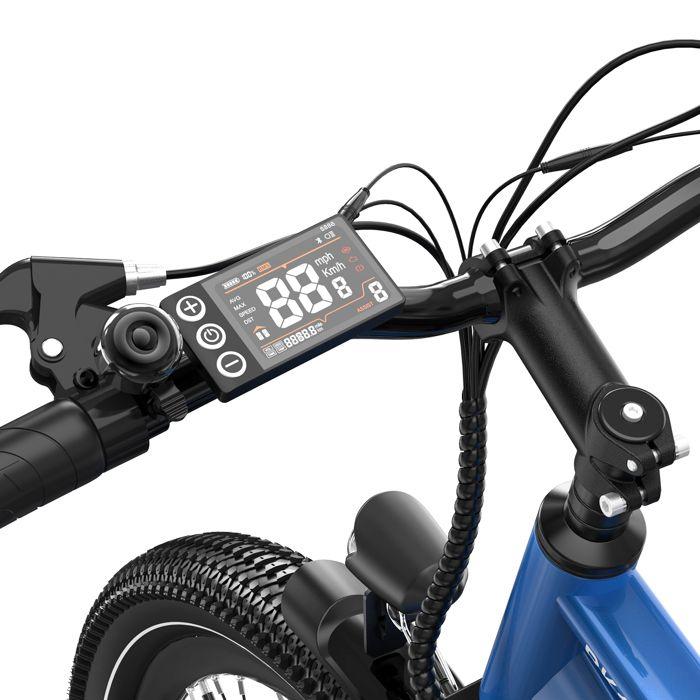 Vélo Électrique - RCB - RK15 PRO - 350W - 15.6Ah - 90km Autonomie - Freins À Disque - Bleu