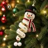 Decorazione Natalizia da Appendere Fai da Te Uncinetto Pupazzo di Neve Appendiporta Kit, Set Artigianale Festivo Fatto a Mano per Parete, Finestra, Festa di Capodanno Lavori a Maglia