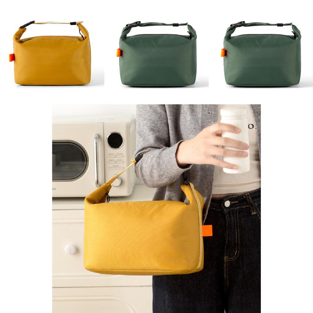 Oxford Cloth Insulated Lunch Bag With Waterproof Design For Office Workers And Students