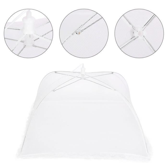 Food Cover - Foldable - Reusable - White Mesh
