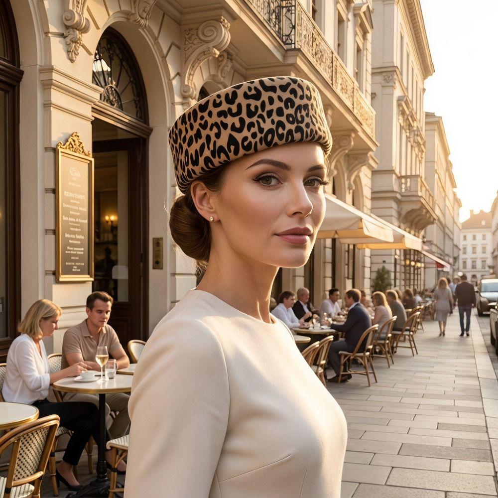 Fedoras Pillbox Hat Elegant Fedora Hat Fashion Flat Cap Banquet