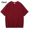 Men's Heavyweight Pure Cotton Short Sleeve Round Neck Casual White T-shirt