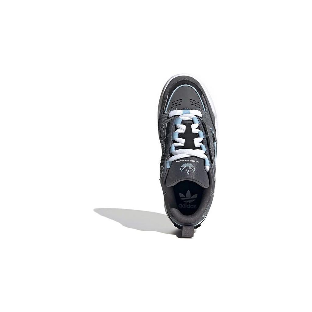 Adidas Originals Adi2000 Comfortable Durable Low-Top Skate Shoes Kids Sneakers Gray Black IG7495