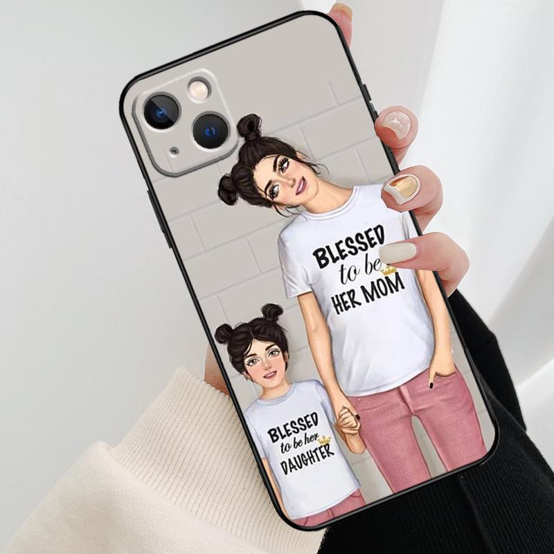 Baby Mom MUM MOTHER Girl Queen Phone Case For iPhone 17 Pro Max 15 14 13 11 12 16 Pro Max mini 15 16 Plus 16e 17 Air Cover