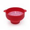 Silicone Microwave Popcorn Bowl Bucket Red Fruit Dish Popcorn Maker with Lid Chips  Movie Night