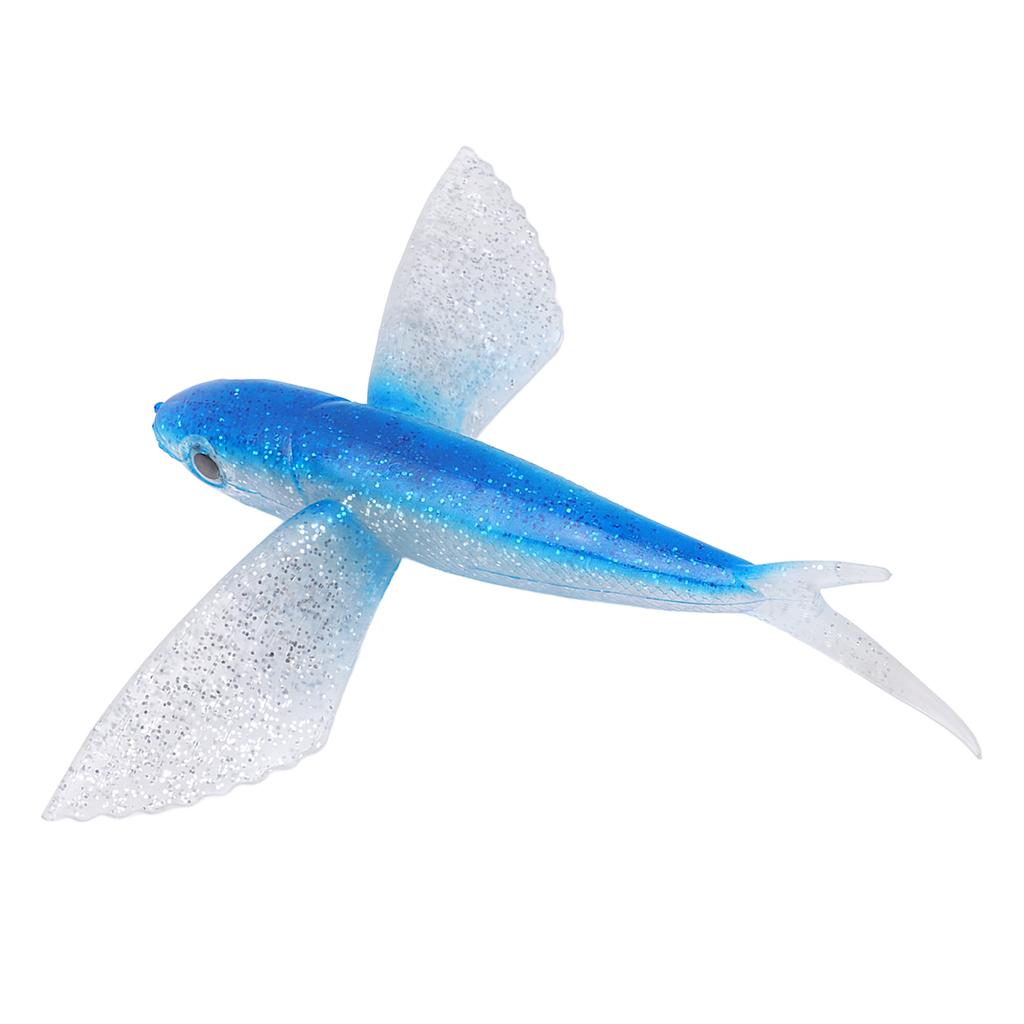 Fishing Lure Flying Fish Shape Artificial Lure Soft Silicone Lure for Seawater Boat Fishing
