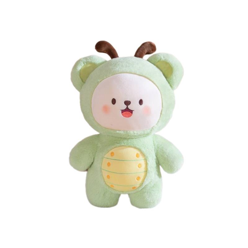 

Bee Doll Butterfly Toy Soft Ladybug Insect Stuffed Animal Pillow Decoration Bear Green insect,23cm/9.06in