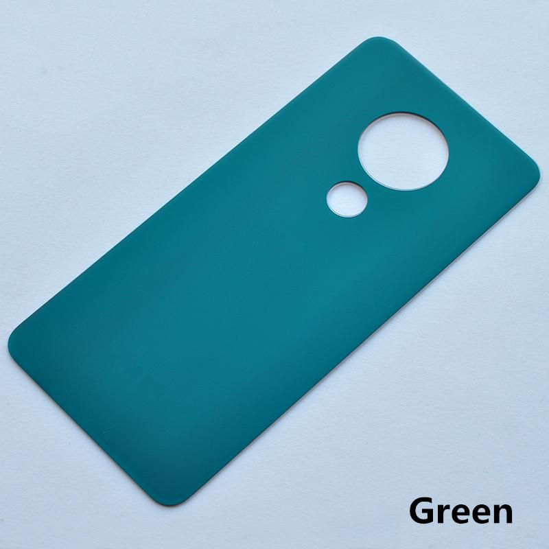 

Nokia7.2 настоящий корпус для Nokia 6,2 7,2 6,3 дюйма ремонт крышки батарейного отсека задняя дверь телефона сзади + клейкий логотип зелёный