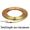 1pc 5mx0.8cm PVC Decorative Edging Strip Tape - Perfect for Wall, Ceiling & Furniture Banding Seamless Wall Corner