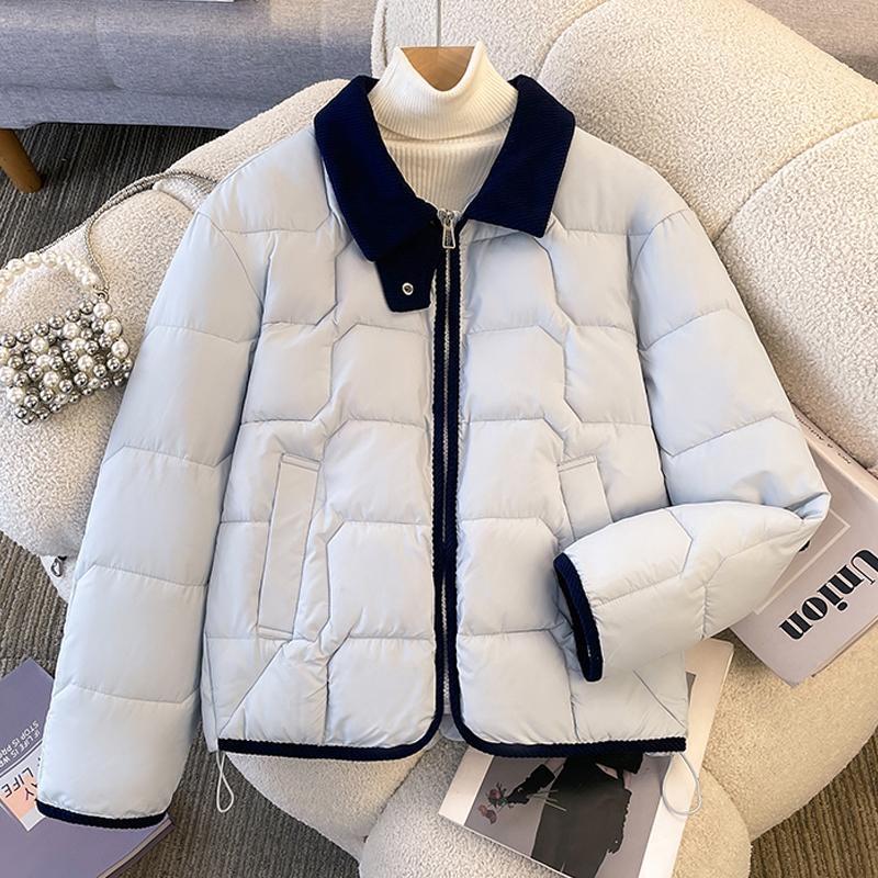 Jachete de Iarnă la Modă Femei Parkas Scurte Fermoar Groase Călduroase Casual Paltoane de Damă