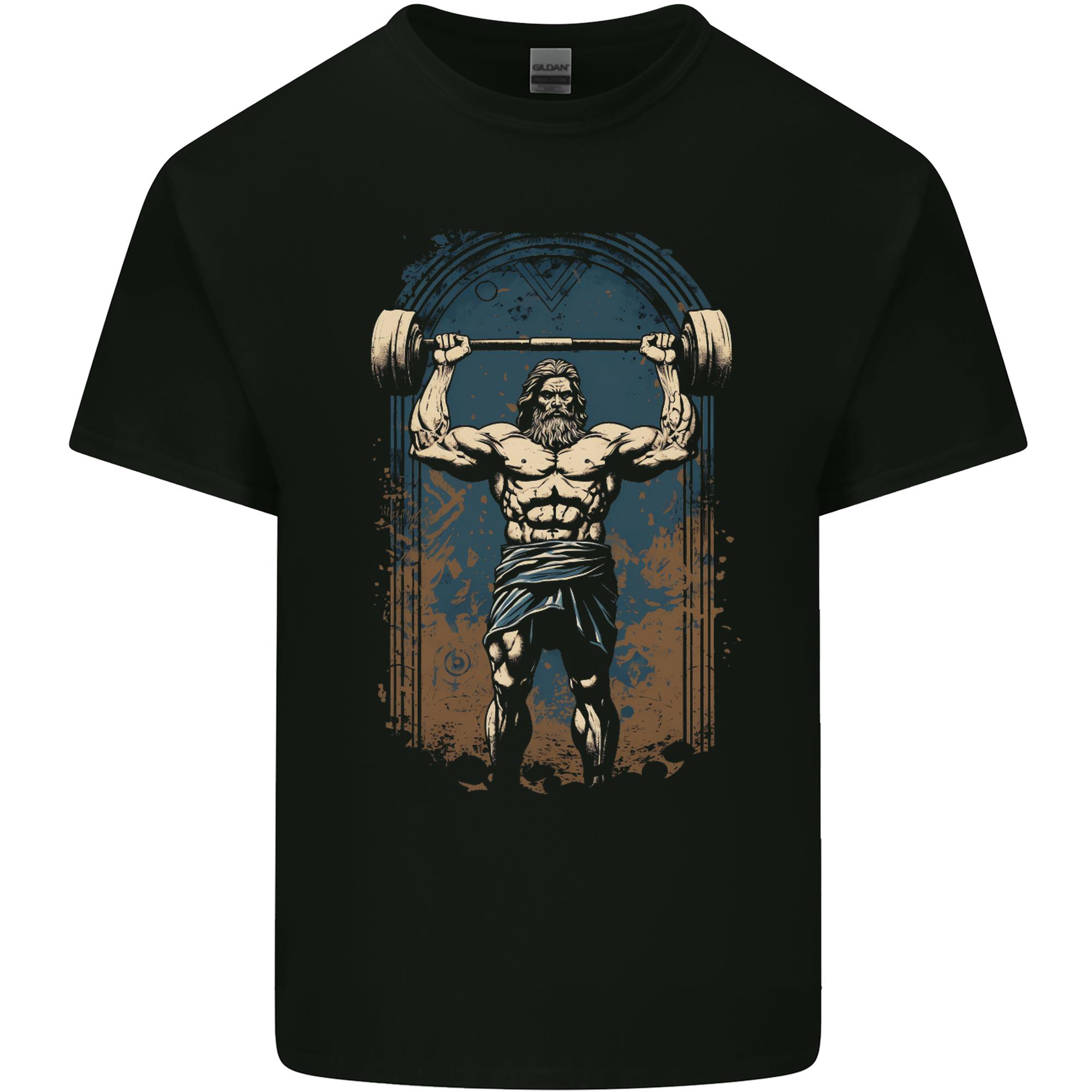 Hercules Gym Bodybuilding Weightlifting Training Unisexs Light Cotton TShirt S
