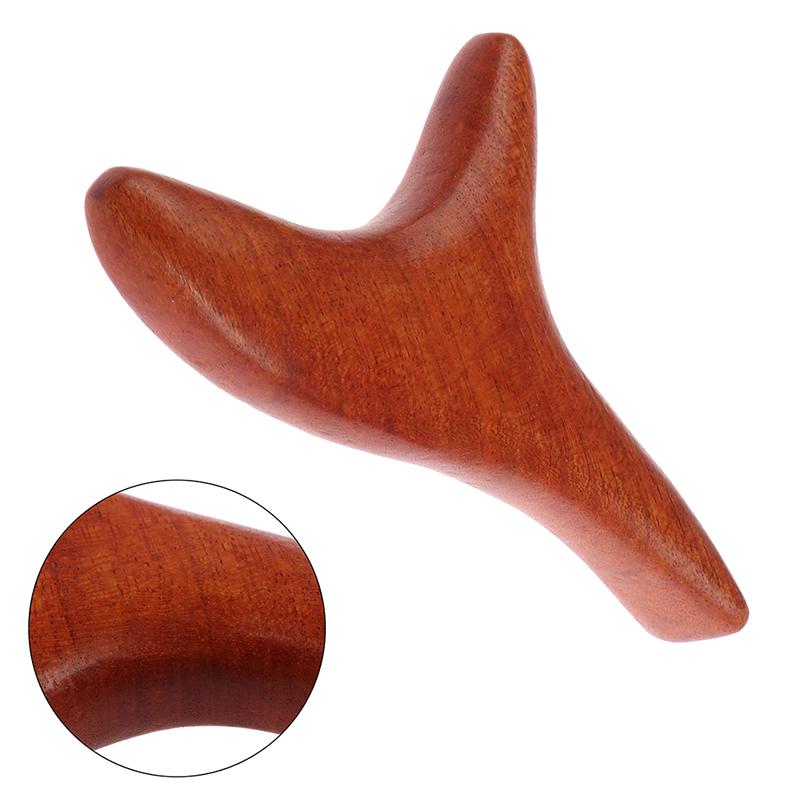 Dřevěný trojúhelníkový masážní přístroj na tělo Akupunktura Terapie Reflexologie Relaxace Uvolnění stresu