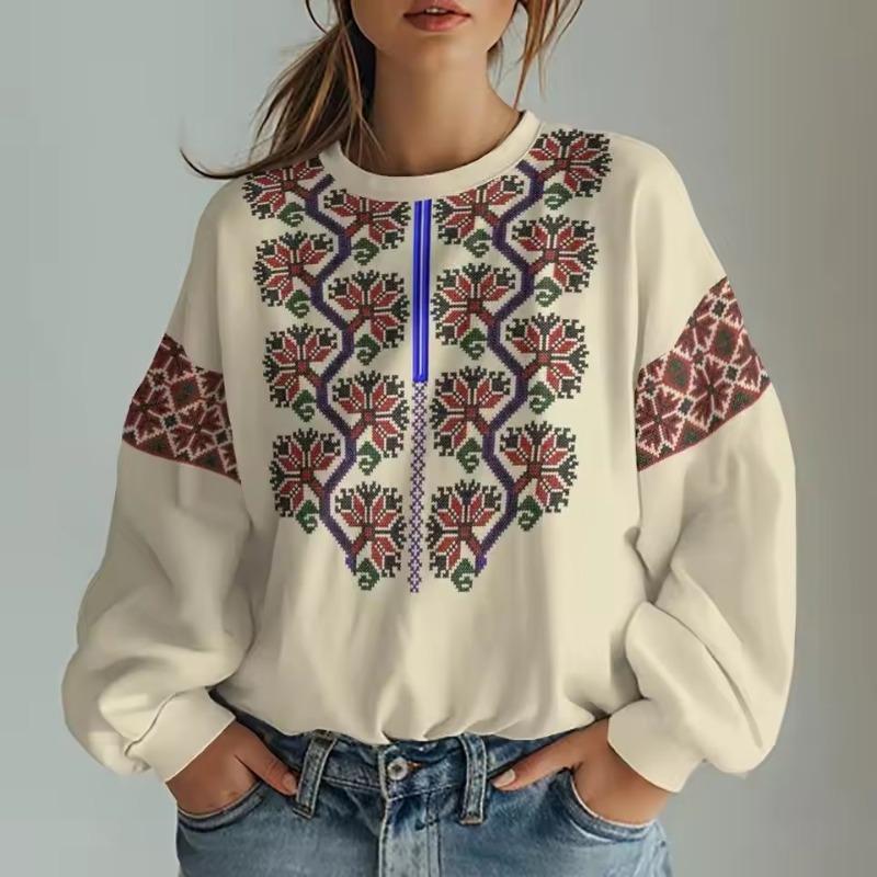 

Ретро Традиционная графика 3D Принт Женские толстовки Большие толстовки с капюшоном Длинный рукав Женская одежда Повседневные топы Толстовки 4XL