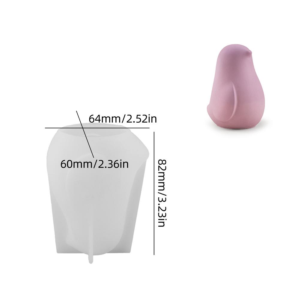 3D Bird Animal Silicone Mold Cute Birds Resin Molds DIY Soap Candle Lovebird Garden Decor Crafts Plaster Clay Ornament Mould