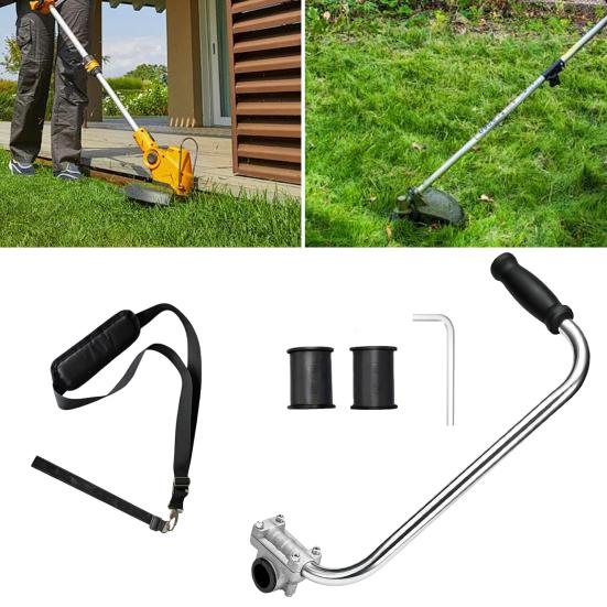 xiaobudian Trimmer Handle, Weed Eater Handle Extension, Ergonomic String Reduces Arm Fatigue Back Strain for Yard Care Landscaping