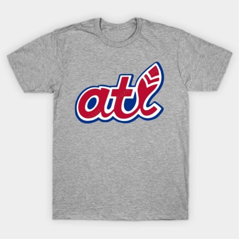 

Adult tee tops teenager teeshirt ATL VINTAGE BASEBALL T Shirt brand casual short sleeve for men Oversized mens summer tshirt S