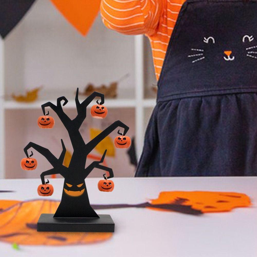 Funny Halloween Pumpkin Tree Prop Halloween Accessories Halloween Desktop Decoration  Party