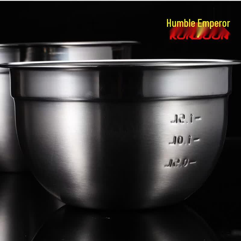 Qianxing 304 Stainless Steel Mixing Bowls with Scale (Set of 5)