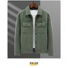 Mens Corduroy Jacket Casual Turn-Down Collar Outerwear Daily Wear