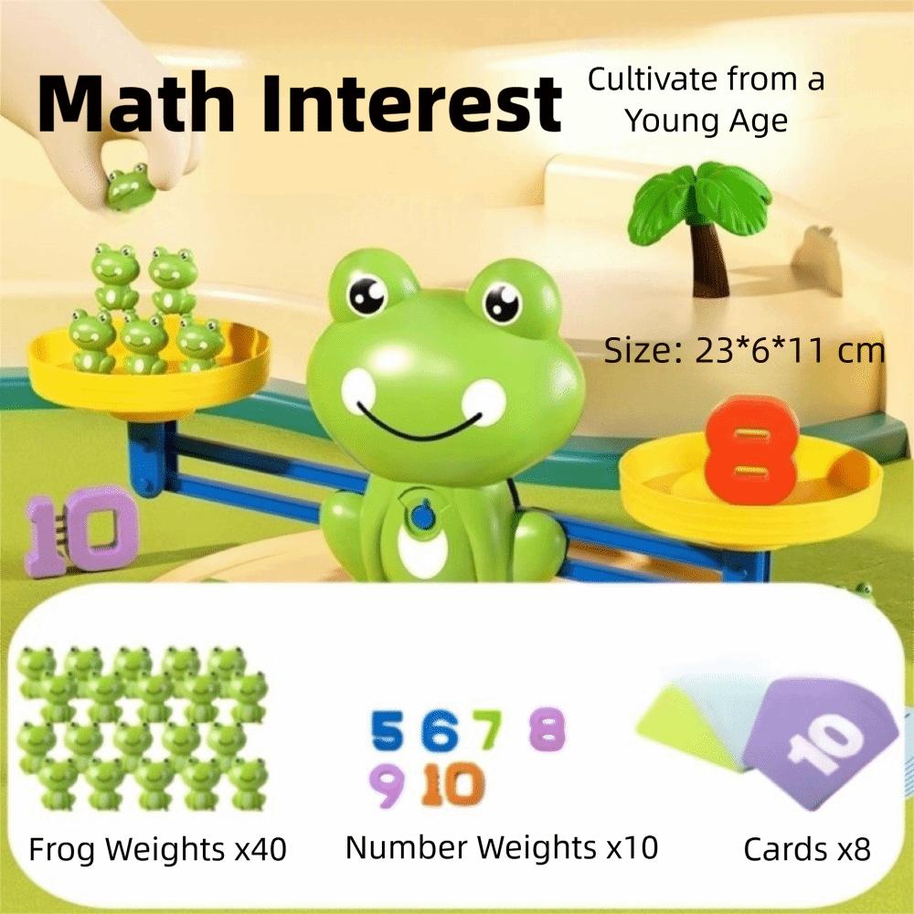 A Set Addition Subtraction Hands Full Game Digital Math Game Enlightenment Frog Balance Toy  Gift