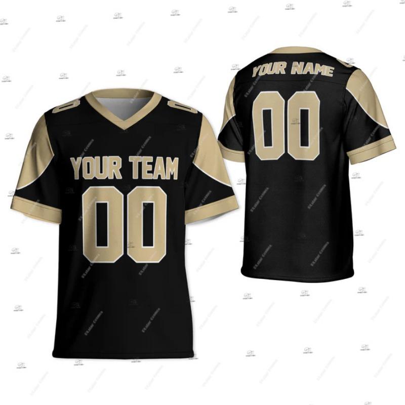 Custom Name Gradient Multicolour Soccer Team Clothes Football Jersey V-Neck T-Shirts Vintage Retro Summer Short Sleeve