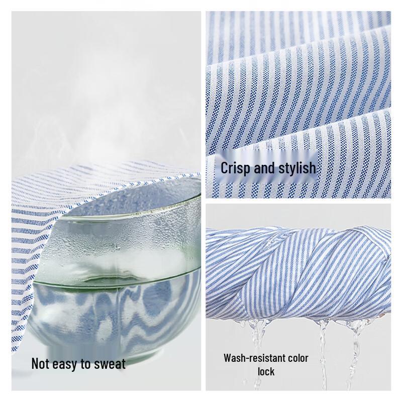 MINISO Men's Striped Oxford Loose Fit Shirt