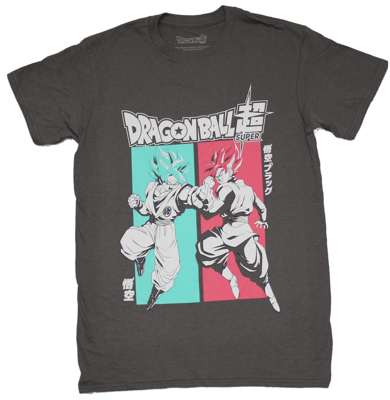 Dragon Ball Z New Adult T-Shirt - Super Goku Vs Goku Black M