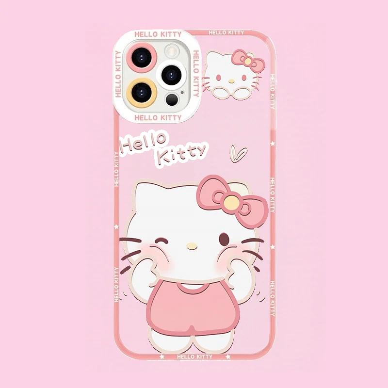 Transparent Hello Kitty Bracelet Casing For OPPO Realme C85 Pro C75 C71 C63 C61 C65 C53 C65 C67 C53 C55 C35 5G INS Phone Case