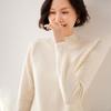 Women's Cozy Cashmere Half-High Neck Sweater – Loose Fit, Skin-Friendly, Slimming Layer for Autumn/Winter