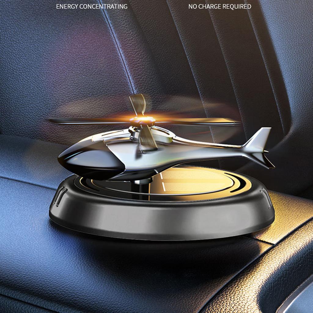 Auto Aromatherapie Solar Flugzeug Auto Mittelkonsole Parfüm Ornamente, Drehsitz Auto Aromatherapie Kreative Auto Ornamente 10ml