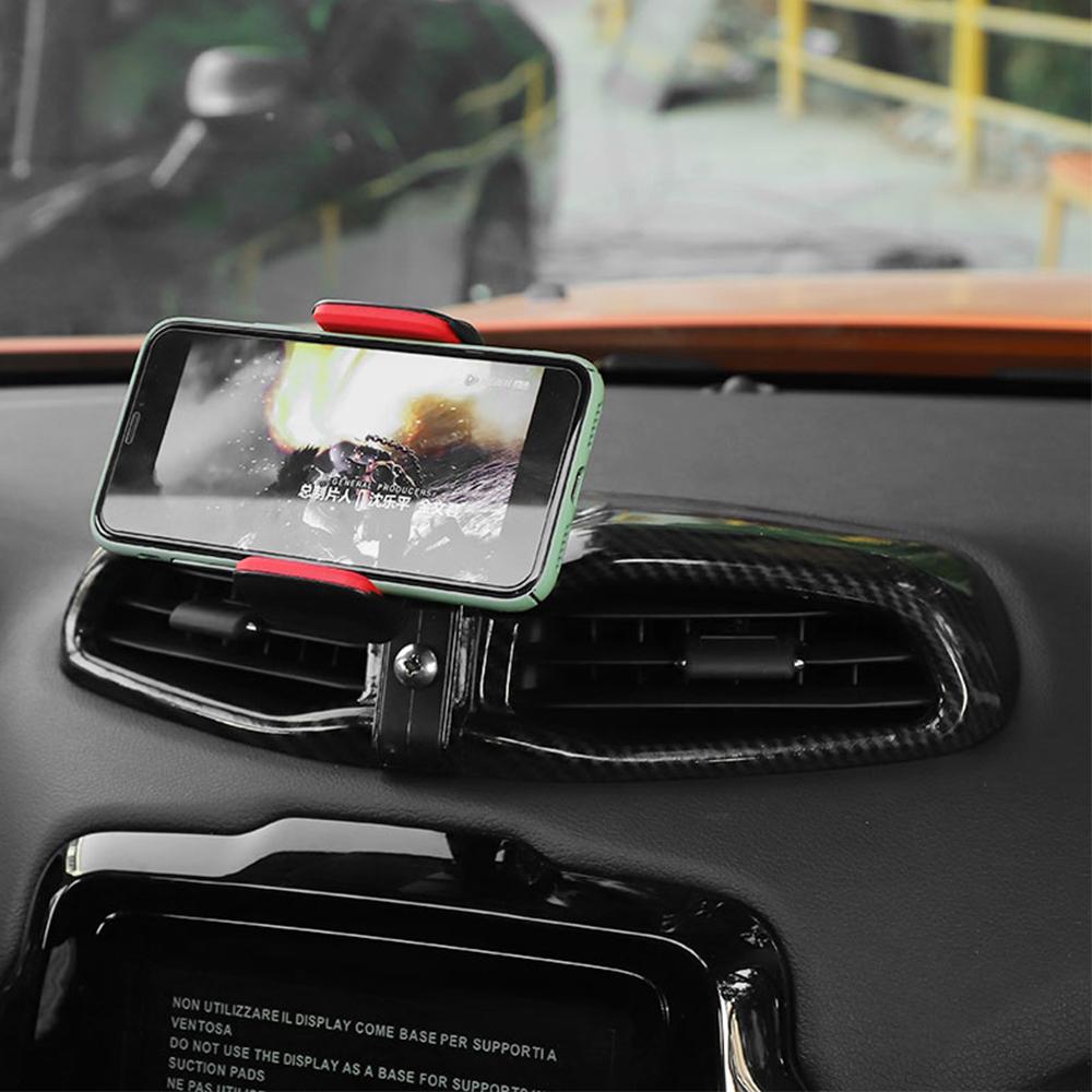 Auto Mittelbelüftung Handyhalter Ständer GPS Halterung für Jeep Renegade 2015-2022 Auto Innenraumleisten Zubehör