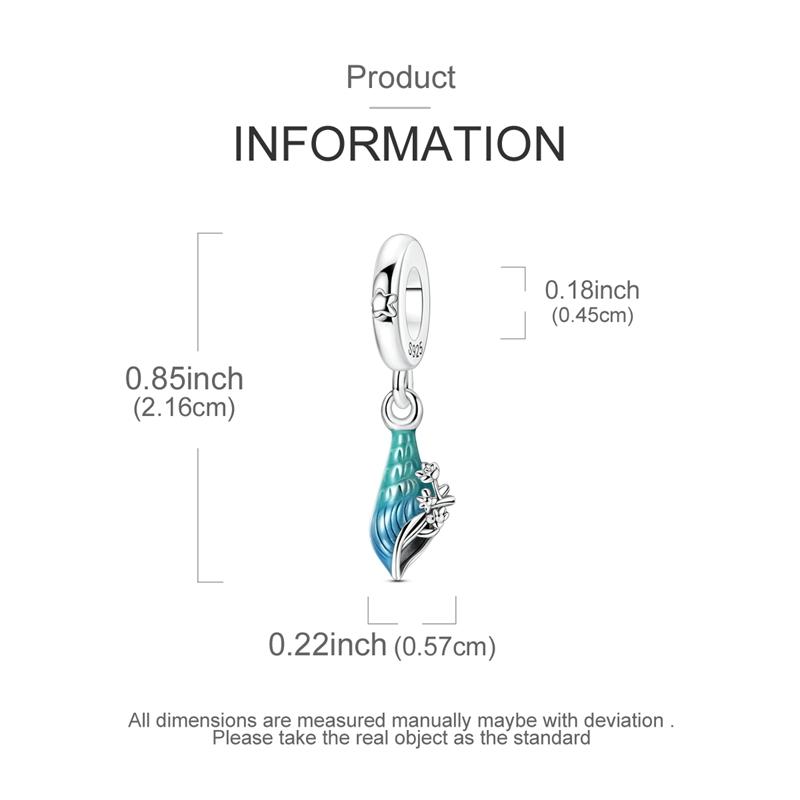 Newcopper Blue Ocean Series Charms Pendants Fit Original Bracelet Diy Beads For Women Making Gift