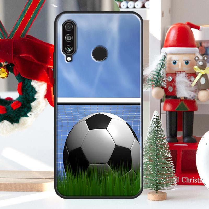 Football Soccer Ball For Huawei Nova 12i 11i 8i 12s Y73 Y72 Y61 Y91 Y90 Y70 Y60 9 10 SE P60 Pro P30 P40 Lite Case