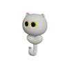 Wall Hanging Cat Blink Eyes Hook Free Punching Key Holder Cartoon Cat Hooks  Entrance