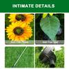 Solar Sunflower Stake Light Pathway Stake Lights with 3 Lights Outdoor Decorative Lights IP65 Waterproof for Yard Patio Pathway