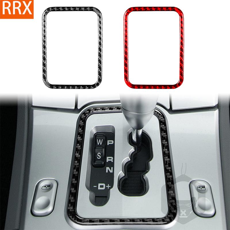 Für Chrysler Crossfire 2003-2008 Echte Kohlefaser Aufkleber Zentrales Automatik-Schaltgetriebe Rahmen Panel Autozubehör dekorativ