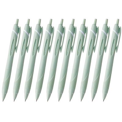 Mitsubishi Pencil Jetstream Ballpoint Soft Easy To Write 10P Oil-Based Pens, 10-Pack, 0.7mm Tip, Green, With, SXN15007.52